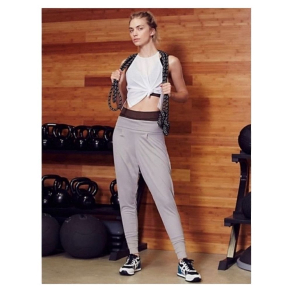 Free People‎ Ribbed Cozy Up Drawstring Pants S Soft Knit Loungewear Boho Chic